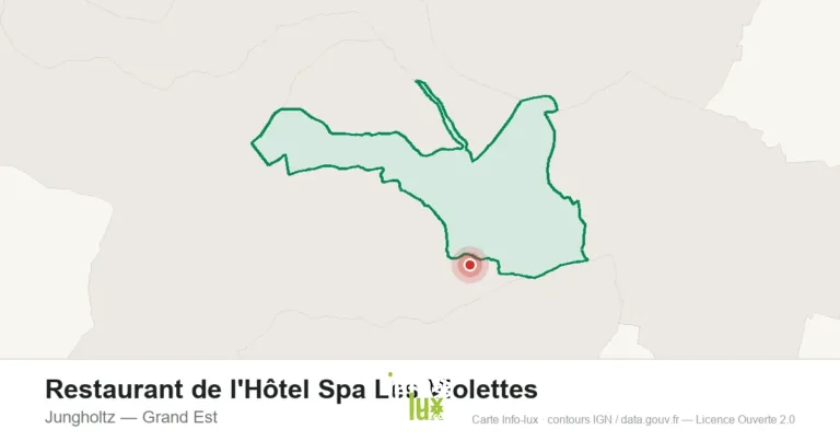 Carte de localisation : Restaurant de l'Hôtel Spa Les Violettes à Jungholtz
