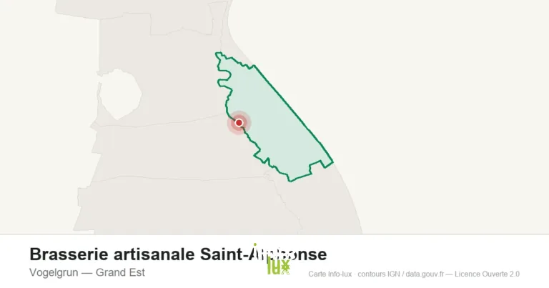Carte de localisation : Brasserie artisanale Saint-Alphonse à Vogelgrun