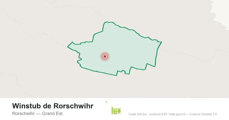 Carte de localisation : Winstub de Rorschwihr à Rorschwihr
