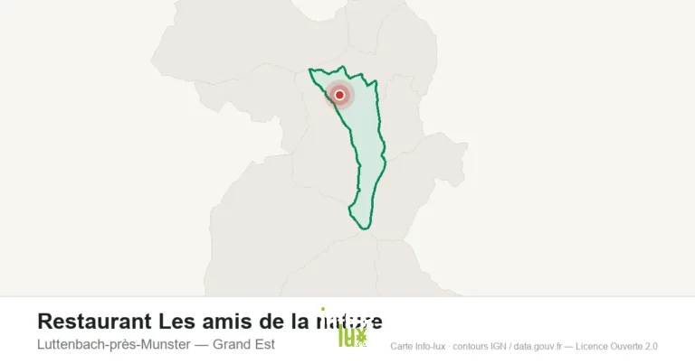 Carte de localisation : Restaurant Les amis de la nature à Luttenbach-près-Munster