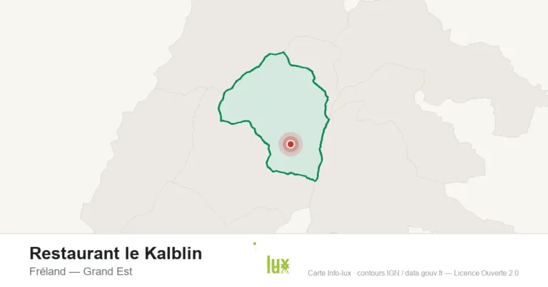 Carte de localisation : Restaurant le Kalblin à Fréland