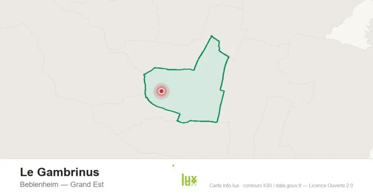 Carte de localisation : Le Gambrinus à Beblenheim