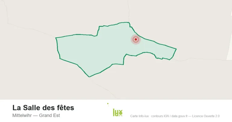 Carte de localisation : La Salle des fêtes à Mittelwihr