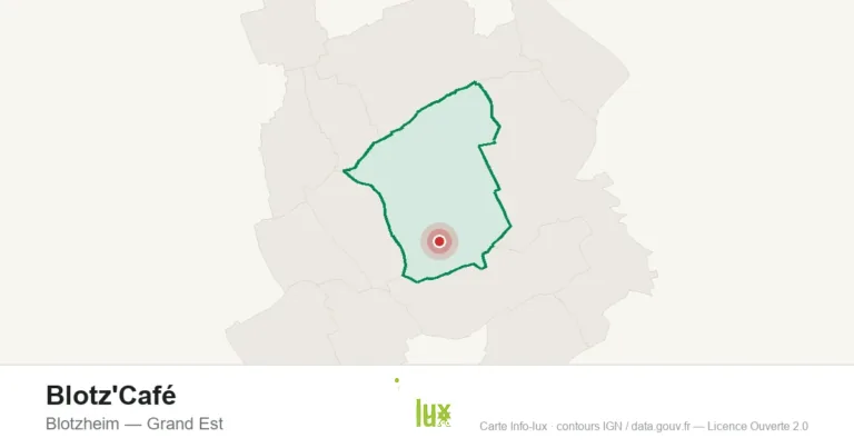 Carte de localisation : Blotz'Café à Blotzheim