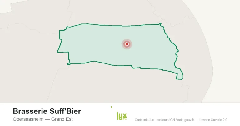 Carte de localisation : Brasserie Suff'Bier à Obersaasheim