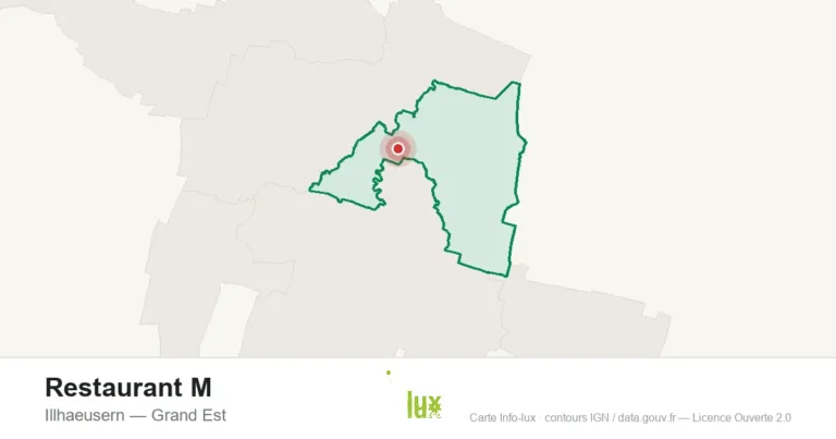 Carte de localisation : Restaurant M à Illhaeusern