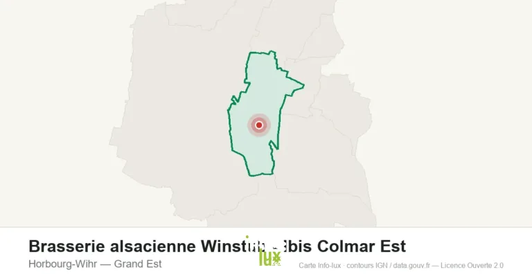 Carte de localisation : Brasserie alsacienne Winstub - Ibis Colmar Est à Horbourg-Wihr