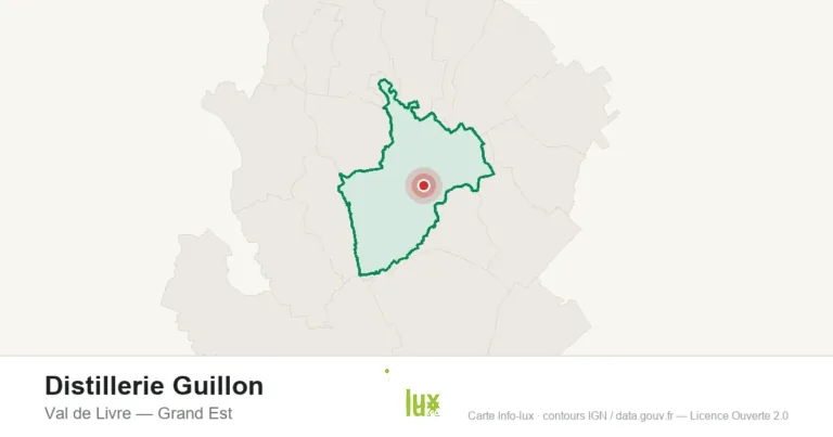 Carte de localisation : Distillerie Guillon à Val de Livre