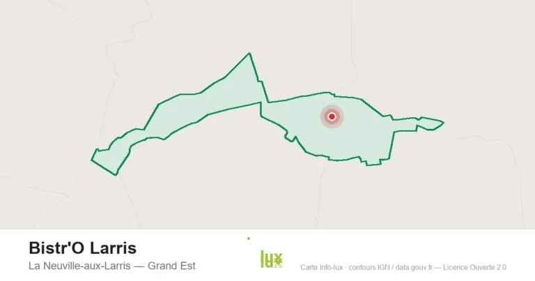 Carte de localisation : Bistr'O Larris à La Neuville-aux-Larris