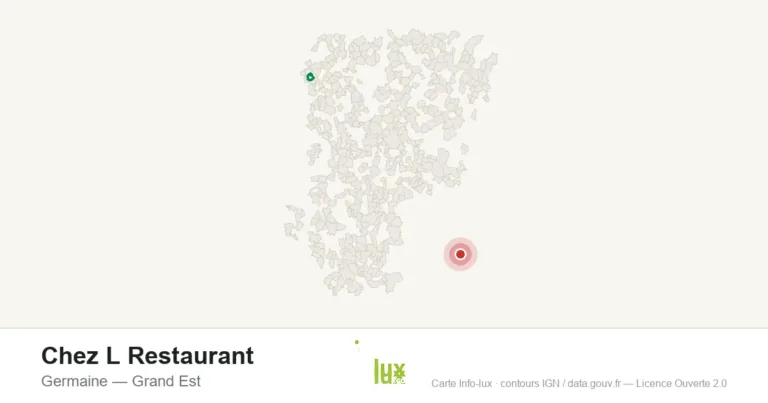Carte de localisation : Chez L Restaurant à Germaine