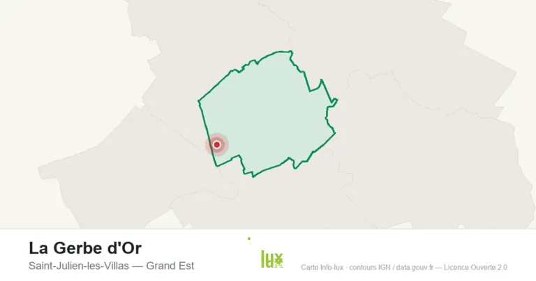 Carte de localisation : La Gerbe d'Or à Saint-Julien-les-Villas