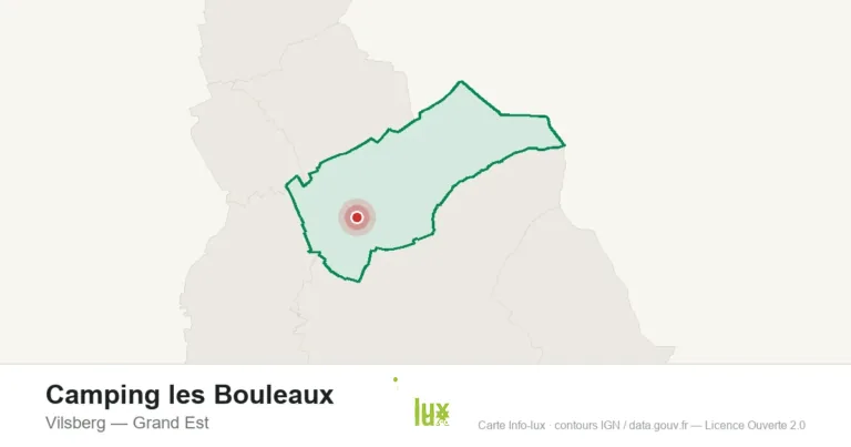 Carte de localisation : Camping les Bouleaux à Vilsberg