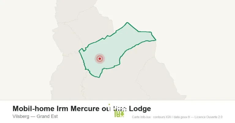 Carte de localisation : Mobil-home Irm Mercure ou Sun Lodge à Vilsberg