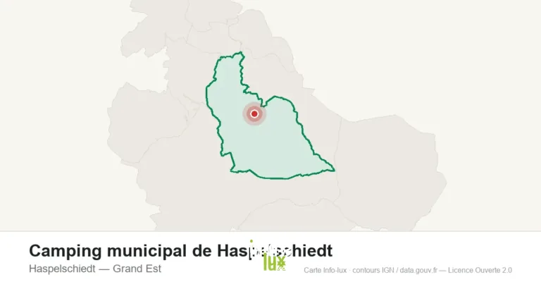 Carte de localisation : Camping municipal de Haspelschiedt à Haspelschiedt