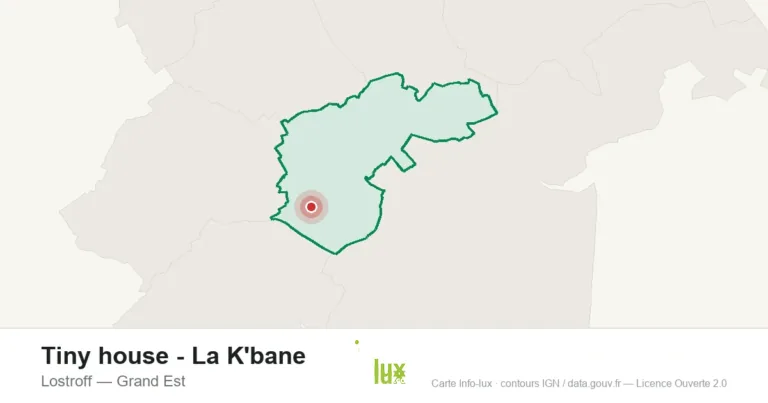 Carte de localisation : Tiny house - La K'bane à Lostroff
