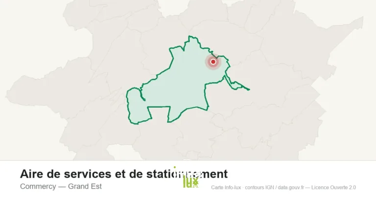 Aire de services et de stationnement à Commercy