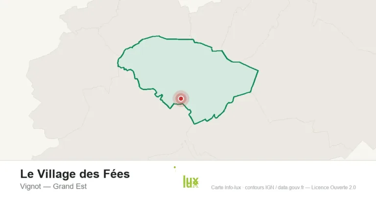Carte de localisation : Le Village des Fées à Vignot