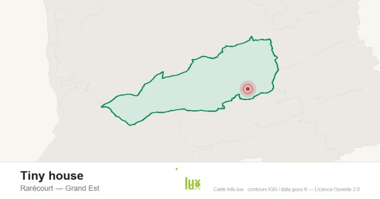 Carte de localisation : Tiny house à Rarécourt