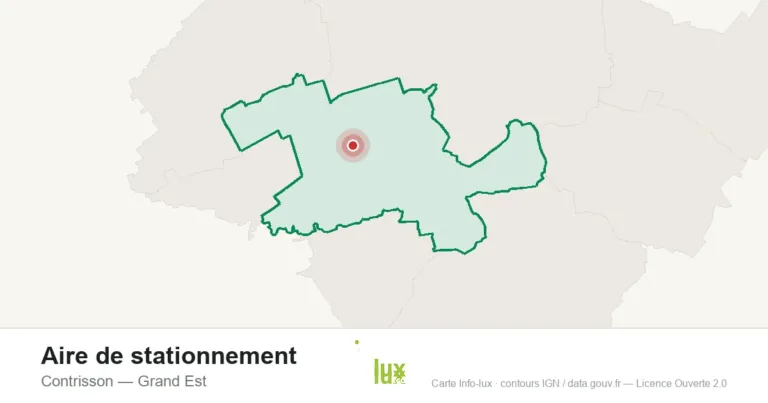 Carte de localisation : Aire de stationnement à Contrisson