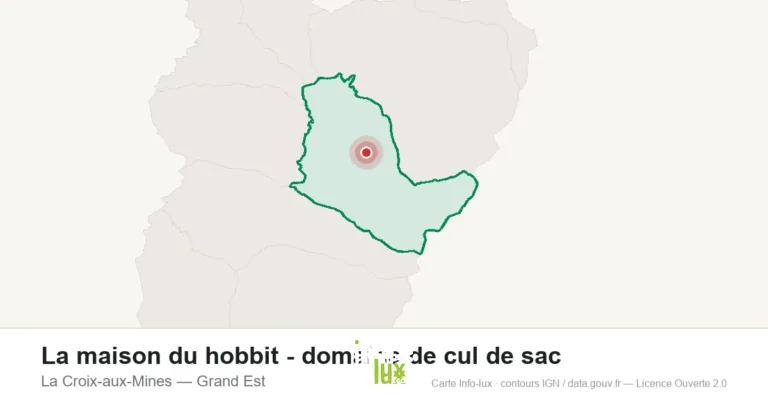Carte de localisation : La maison du hobbit - domaine de cul de sac à La Croix-aux-Mines