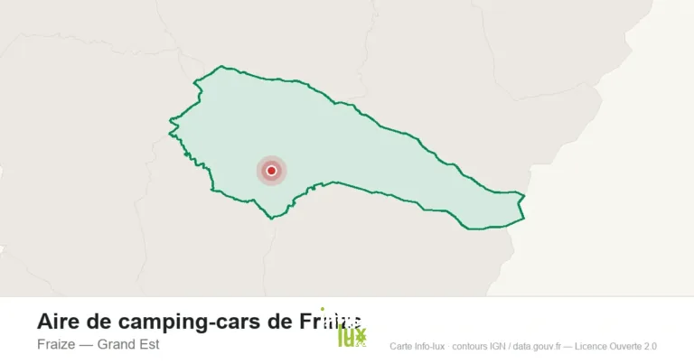 Carte de localisation : Aire de camping-cars de Fraize à Fraize