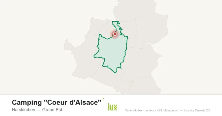 Carte de localisation : Camping "Coeur d'Alsace" à Harskirchen
