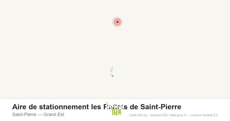 Carte de localisation : Aire de stationnement les Reflets de Saint-Pierre à Saint-Pierre
