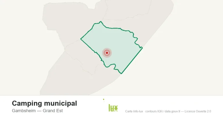 Carte de localisation : Camping municipal à Gambsheim