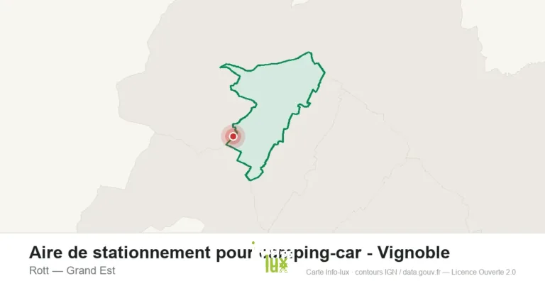 Carte de localisation : Aire de stationnement pour camping-car - Vignoble à Rott