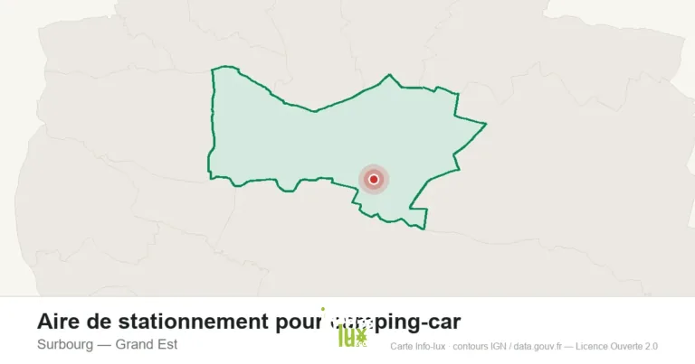 Aire de stationnement pour camping-car à Surbourg