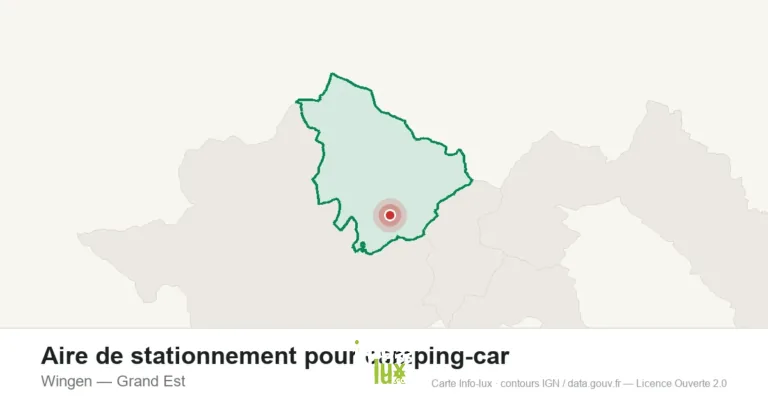 Carte de localisation : Aire de stationnement pour camping-car à Wingen