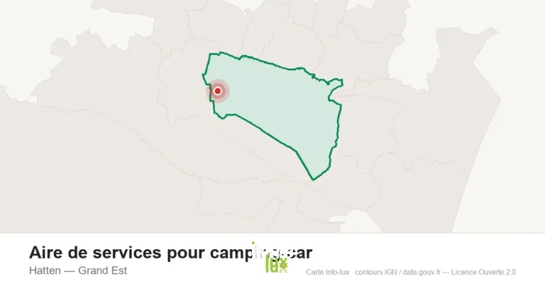 Aire de services pour camping-car à Hatten