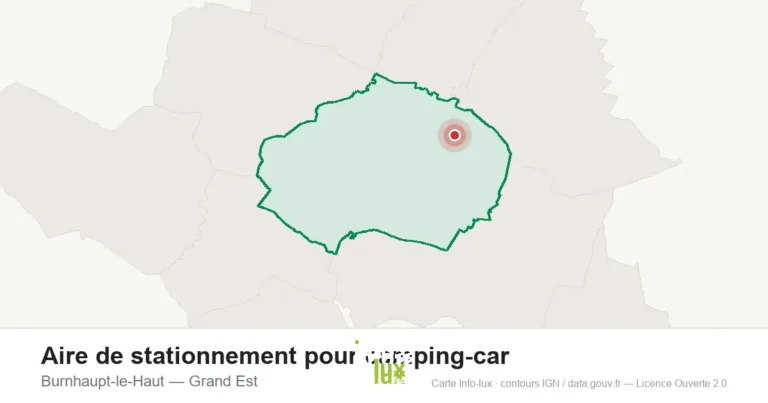 Carte de localisation : Aire de stationnement pour camping-car à Burnhaupt-le-Haut