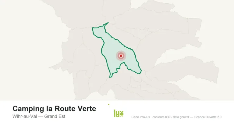Carte de localisation : Camping la Route Verte à Wihr-au-Val