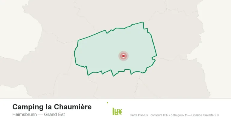Carte de localisation : Camping la Chaumière à Heimsbrunn