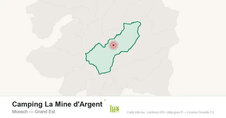Carte de localisation : Camping La Mine d'Argent à Moosch
