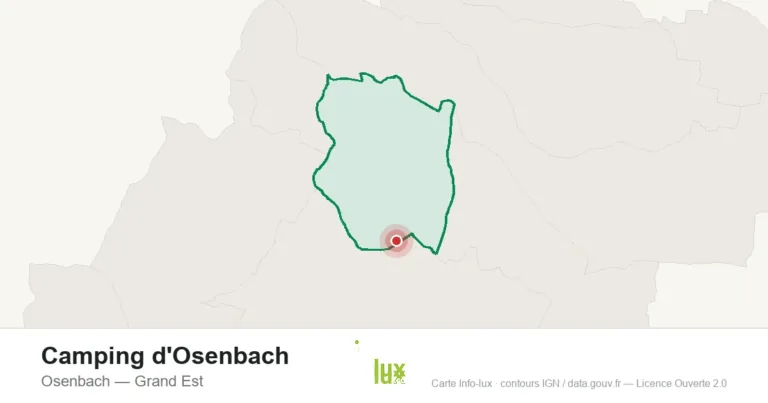 Carte de localisation : Camping d'Osenbach à Osenbach