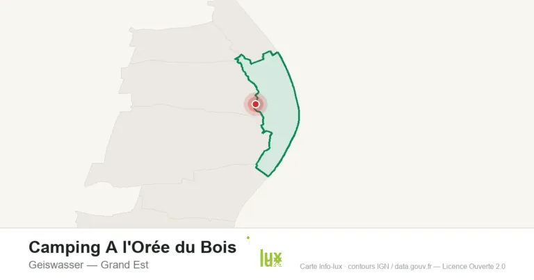 Carte de localisation : Camping A l'Orée du Bois à Geiswasser