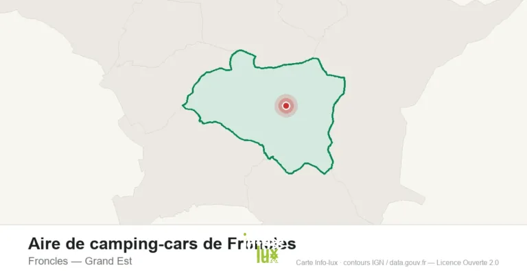 Carte de localisation : Aire de camping-cars de Froncles à Froncles