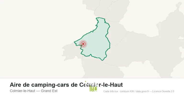 Carte de localisation : Aire de camping-cars de Colmier-le-Haut à Colmier-le-Haut