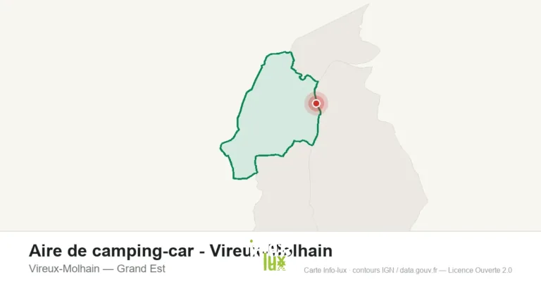 Carte de localisation : Aire de camping-car - Vireux-Molhain à Vireux-Molhain