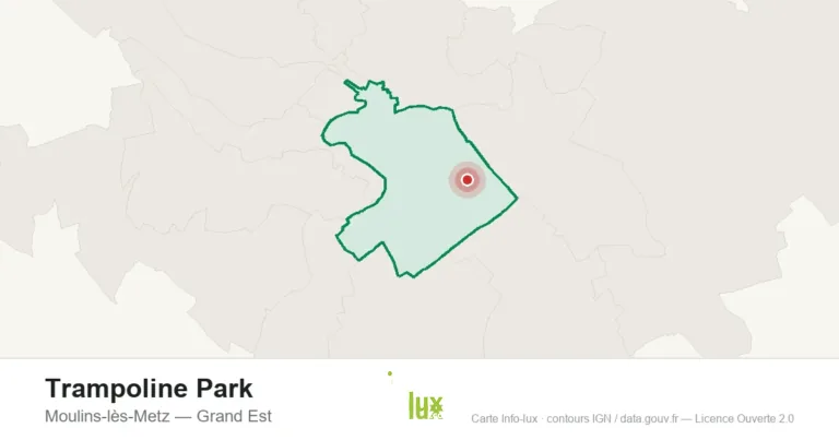 Carte de localisation : Trampoline Park à Moulins-lès-Metz
