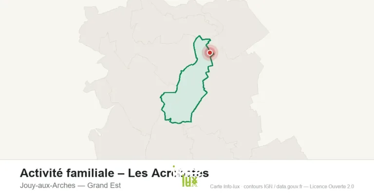 Carte de localisation : Activité familiale – Les Acrobates à Jouy-aux-Arches