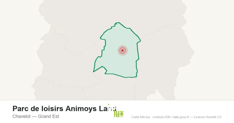 Carte de localisation : Parc de loisirs Animoys Land à Chavelot