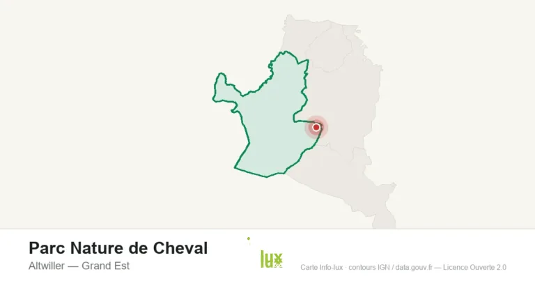 Carte de localisation : Parc Nature de Cheval à Altwiller