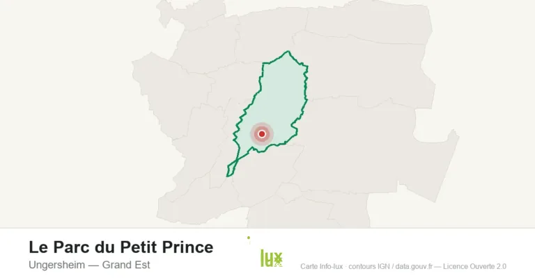 Carte de localisation : Le Parc du Petit Prince à Ungersheim