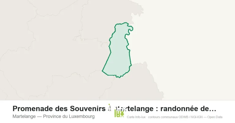 Carte de localisation : Martelange (Province du Luxembourg)