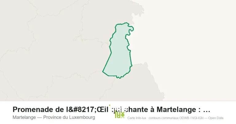 Carte de localisation : Martelange (Province du Luxembourg)