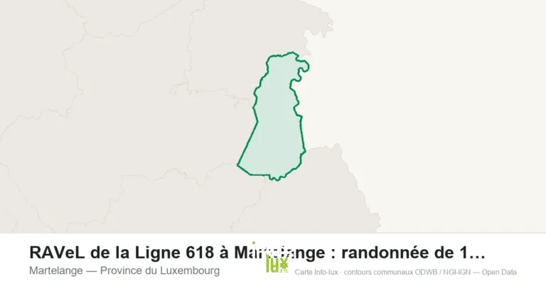 Carte de localisation : Martelange (Province du Luxembourg)
