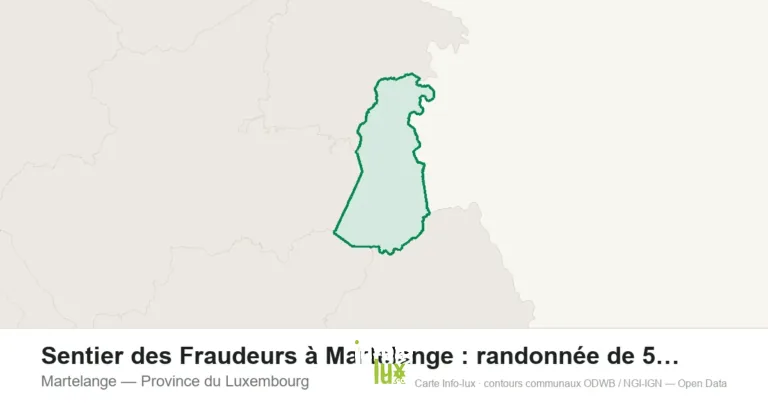 Carte de localisation : Martelange (Province du Luxembourg)